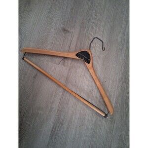 Sears and Roebuck Co Suit Jacket & Pants Hanger Wood & Metal Vintage Curved